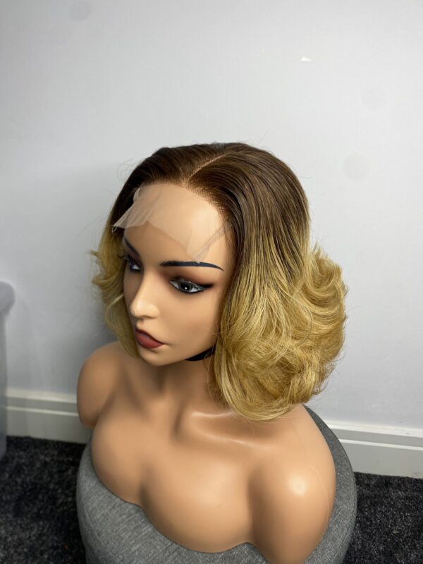 image00132 Raw Vietnamese Human Hair SDD Bouncy Wig (Blonde with Dark Roots
