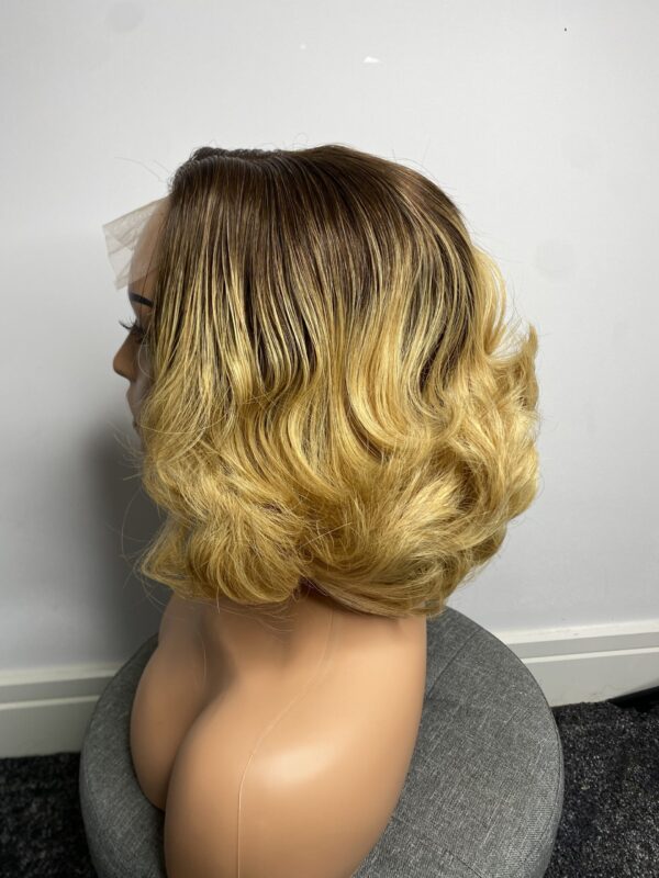 image00133 Raw Vietnamese Human Hair SDD Bouncy Wig (Blonde with Dark Roots