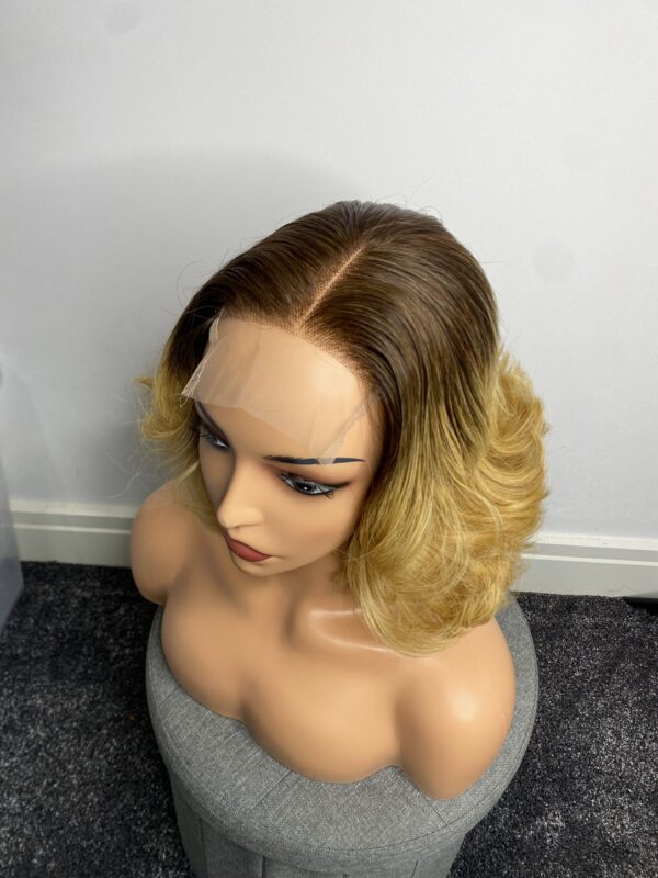 image00134 Raw Vietnamese Human Hair SDD Bouncy Wig (Blonde with Dark Roots