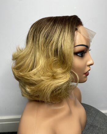 image00135 Raw Vietnamese Human Hair SDD Bouncy Wig (Blonde with Dark Roots