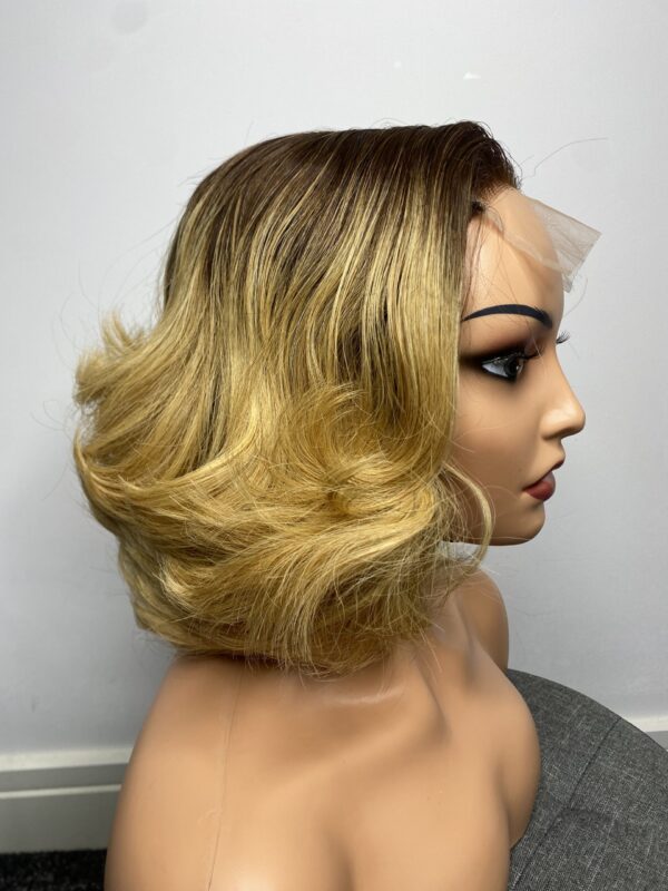image00135 Raw Vietnamese Human Hair SDD Bouncy Wig (Blonde with Dark Roots