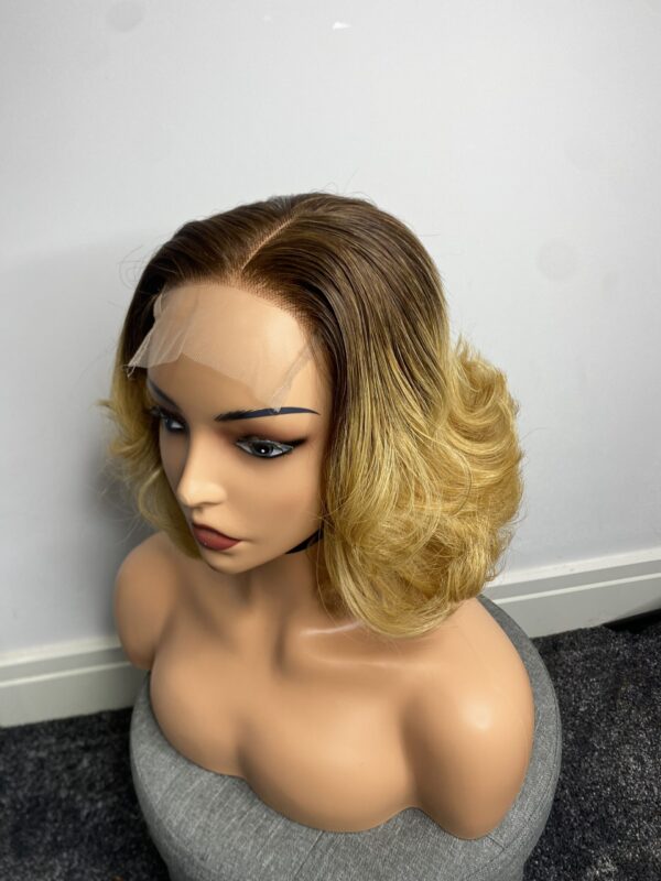 image00139 Raw Vietnamese Human Hair SDD Bouncy Wig (Blonde with Dark Roots