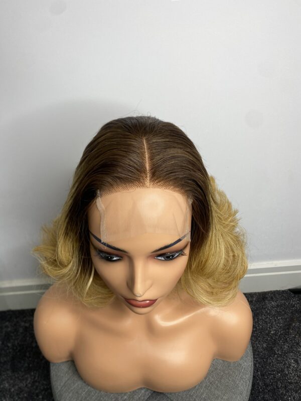 image00140 Raw Vietnamese Human Hair SDD Bouncy Wig (Blonde with Dark Roots