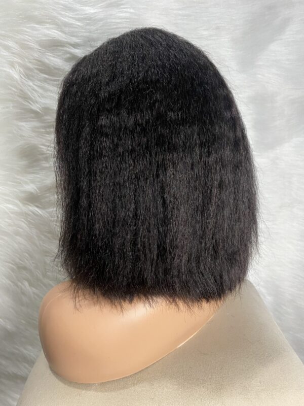 image00330 Kinky Straight Virgin Human Hair Straight 14 Inches Wig