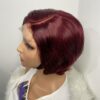 image01493 Burgundy Human Hair Pixie Cut Wig