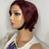 image01495 Burgundy Human Hair Pixie Cut Wig
