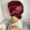 image01497 Burgundy Human Hair Pixie Cut Wig