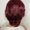 image01498 Burgundy Human Hair Pixie Cut Wig