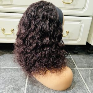 image00004-1-300x300 Virgin Human Hair Headband water curly dark-burgundy Wig