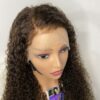 image00007 Brown Virgin Human Hair Deep Curls lace frontal Wig