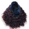 image00008 Virgin Human Hair Headband water curly dark-burgundy Wig