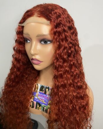 Virgin Human Hair Water Curly Wig (4x4 Lace Frontal)