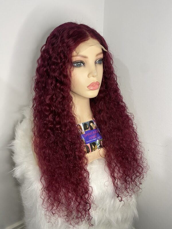 image00009 Virgin Human Hair Water Curly Wig (4x4 Lace Closure)