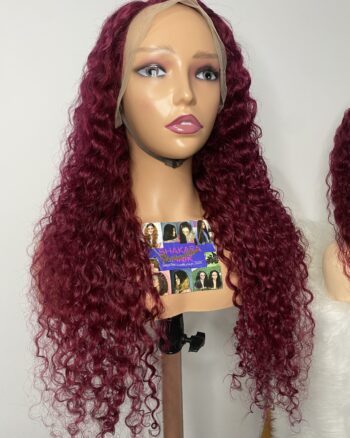 Virgin human Hair Water Curly Wig (13x4 Lace Frontal)