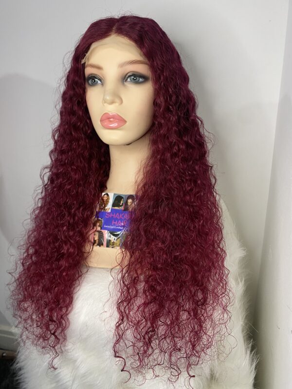 image00010 Virgin Human Hair Water Curly Wig (4x4 Lace Closure)
