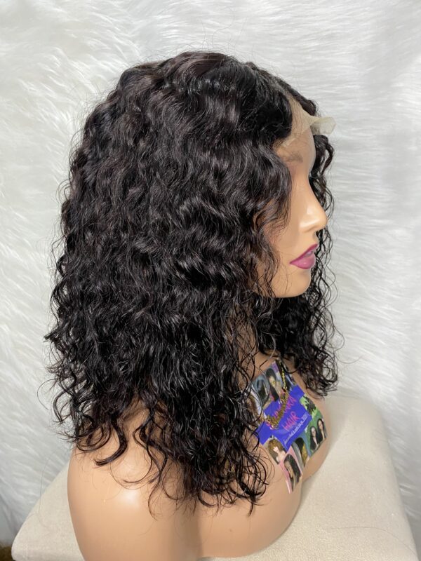 image00011 Black Virgin Human Hair Water Curls Wig (4x4 Lace Closure)