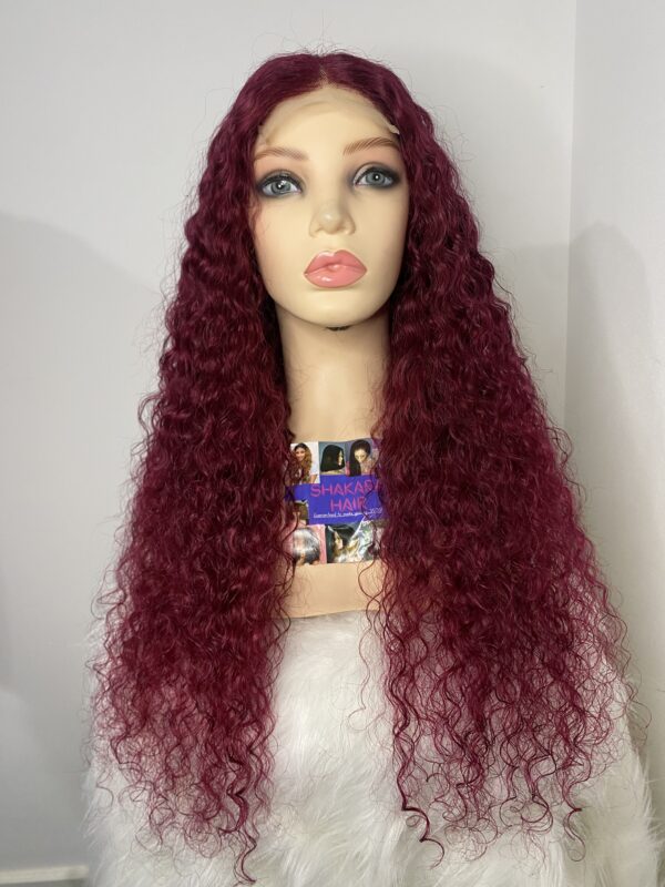 image00012 Virgin Human Hair Water Curly Wig (4x4 Lace Closure)