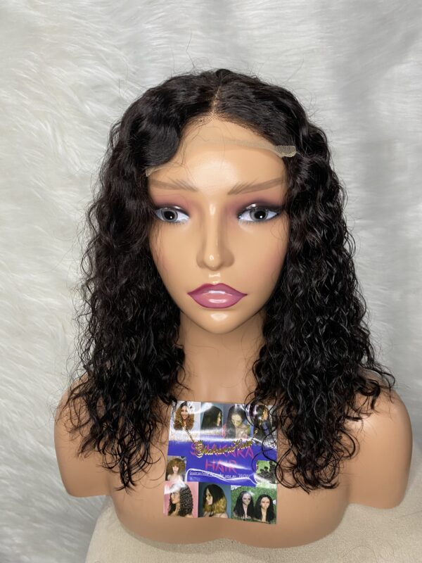 image00012 Black Virgin Human Hair Water Curls Wig (4x4 Lace Closure)