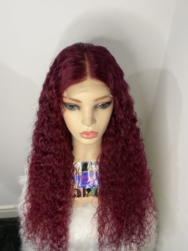 image00013 Virgin Human Hair Water Curly Wig (4x4 Lace Closure)