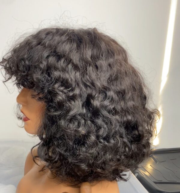 image00013 SDD Virgin Human Hair Celebrity Fringe Curly Wig