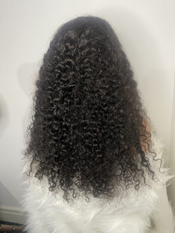 image00014 Black Virgin Human Hair SDD Half Caste Curly Wig