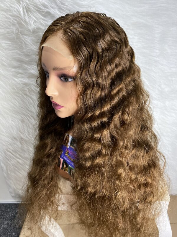 image00014 Virgin Human Hair Deep Wavy Wig