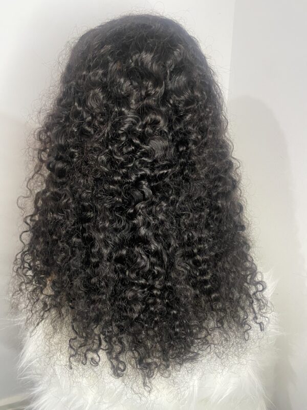 image00015 Black Virgin Human Hair SDD Half Caste Curly Wig