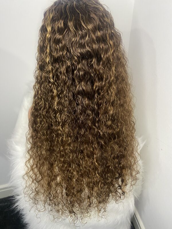 image00017 Virgin human Hair Water Curly Highlights Wig