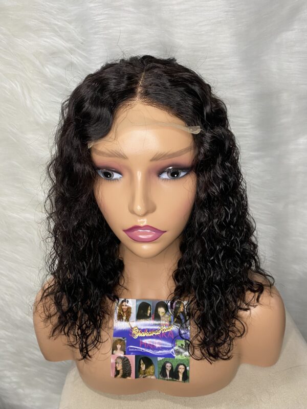 image00017 Black Virgin Human Hair Water Curls Wig (4x4 Lace Closure)