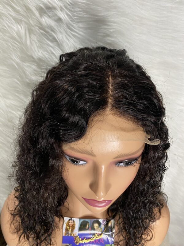 image00020 Black Virgin Human Hair Water Curls Wig (4x4 Lace Closure)