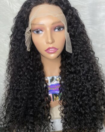 Virgin Human Hair Jerry Curls 13x4 lace frontal Wig