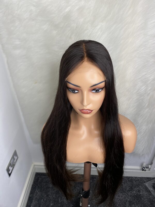 IMG_0074 Raw Single donor Vietnamese Human Hair baby thin Wig. HD closure (28inches and 32inches available)