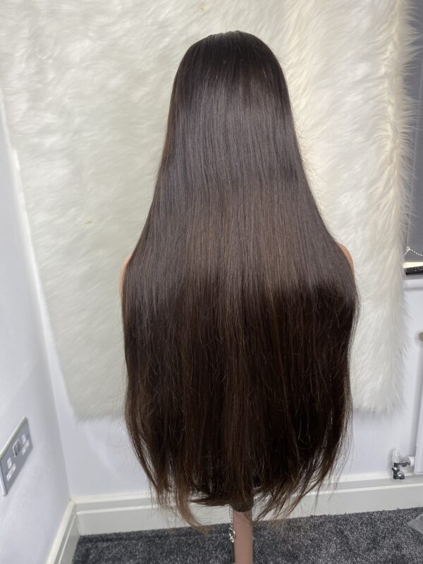 IMG_0090 Raw Single donor Vietnamese Human Hair baby thin Wig. HD closure (28inches and 32inches available)