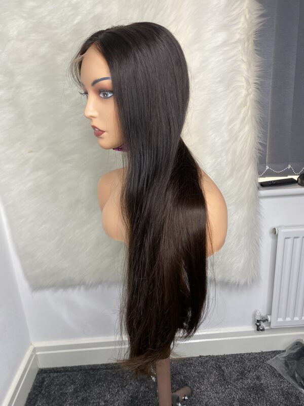 IMG_0097 Raw Single donor Vietnamese Human Hair baby thin Wig. HD closure (28inches and 32inches available)