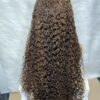 IMG_0246 SDD Virgin human Hair Pixie Curl 28inches Wig (Brown and Highlights)