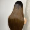 IMG_0479 SDD Bone Straight Raw Human Hair Wig (Light brown with black roots)