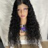IMG_0657 Virgin human Hair Water Curly 30inches Wig (Black)