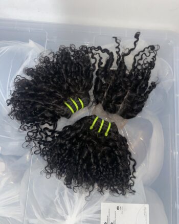 IMG_0659 Virgin human hair Pixie Curls Bundles & 4x4 Lace Closure