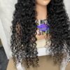 IMG_0662 Virgin human Hair Water Curly 30inches Wig (Black)