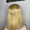 IMG_0714 Raw Human Hair Bonestraight SDD Bob Straight Wig (Blonde with dark roots)