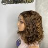 IMG_0758 SDD Virgin human Hair Pixie Curl 14 inches Wig (Highlights)