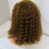 IMG_0777 Virgin human hair 16 inches water curl wig (Brown)