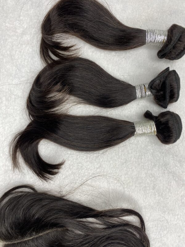 IMG_0987 (1) Virgin human hair Straight DD Bundles & 4x4 Lace Closure