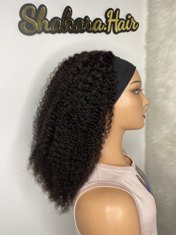 IMG_0988 Headband Virgin Human hair Kinky curly wig (24 inches)