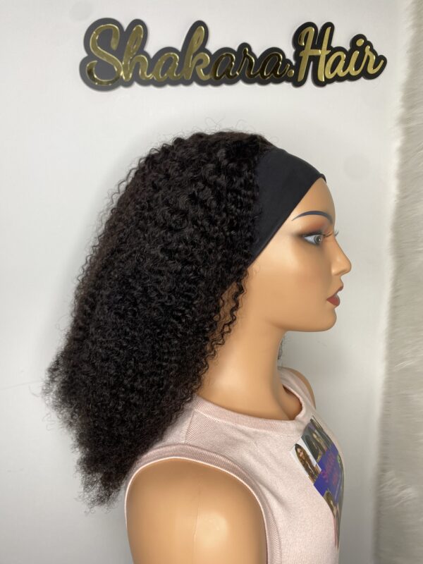 IMG_0989 Headband Virgin Human hair Kinky curly wig (24 inches)
