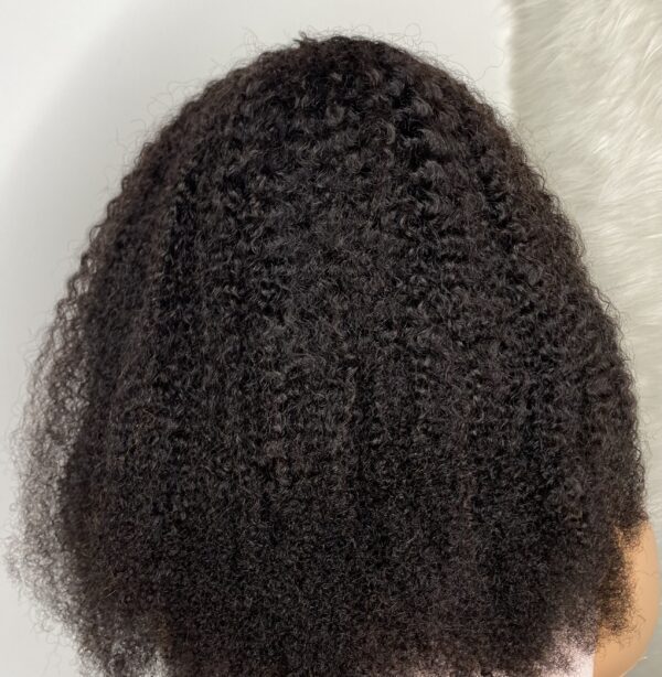IMG_0994 Headband Virgin Human hair Kinky curly wig (24 inches)