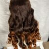 IMG_1310 Raw Vietnamese SDD Human Hair Bouncy Wig (Orange&Brown Highlights)