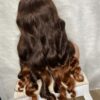 IMG_1312 Raw Vietnamese SDD Human Hair Bouncy Wig (Orange&Brown Highlights)