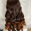 IMG_1315 Raw Vietnamese SDD Human Hair Bouncy Wig (Orange&Brown Highlights)