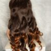 IMG_1326 Raw Vietnamese SDD Human Hair Bouncy Wig (Orange&Brown Highlights)